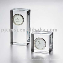 2015 cube shaped Crystal Table Clock waterford crystal clockclock K9 crystal horologe